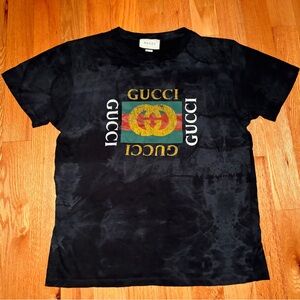 Gucci Black Loved Runway Distressed Logo Tshirt 🔥🔥